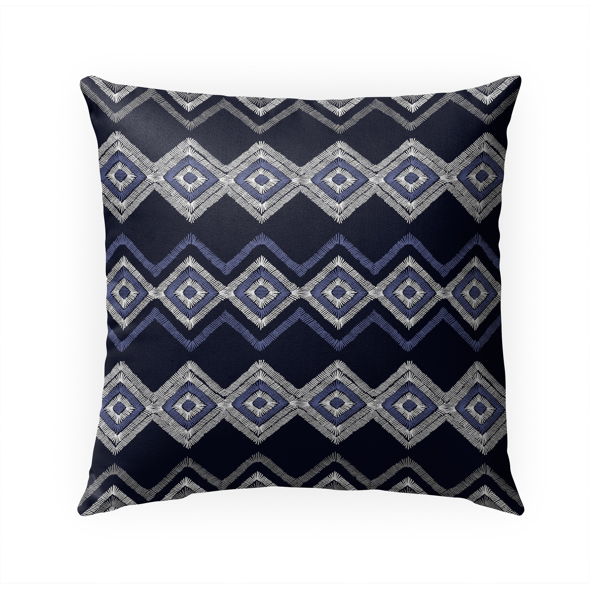 Navy and online white outdoor pillows